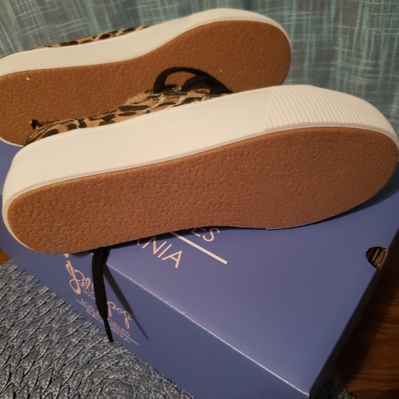 Ladies Jellypop Platform Leopard Print Sneakers 6.5 - Picture 5 of 10